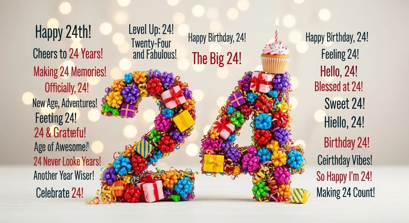 24 Birthday Captions