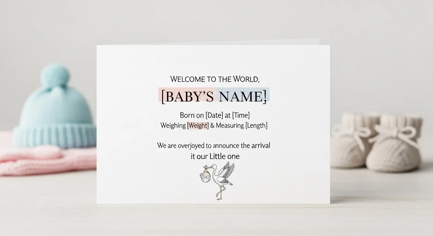Birth Announcement Captions