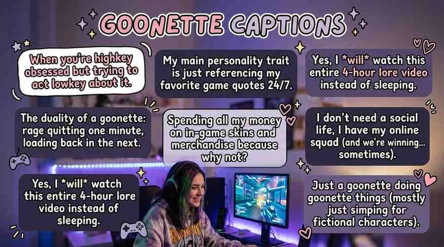 Goonette Captions