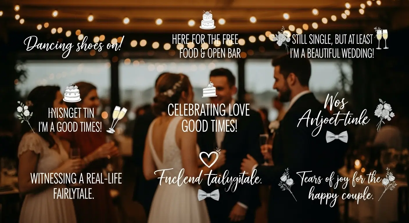 Wedding Guest Captions