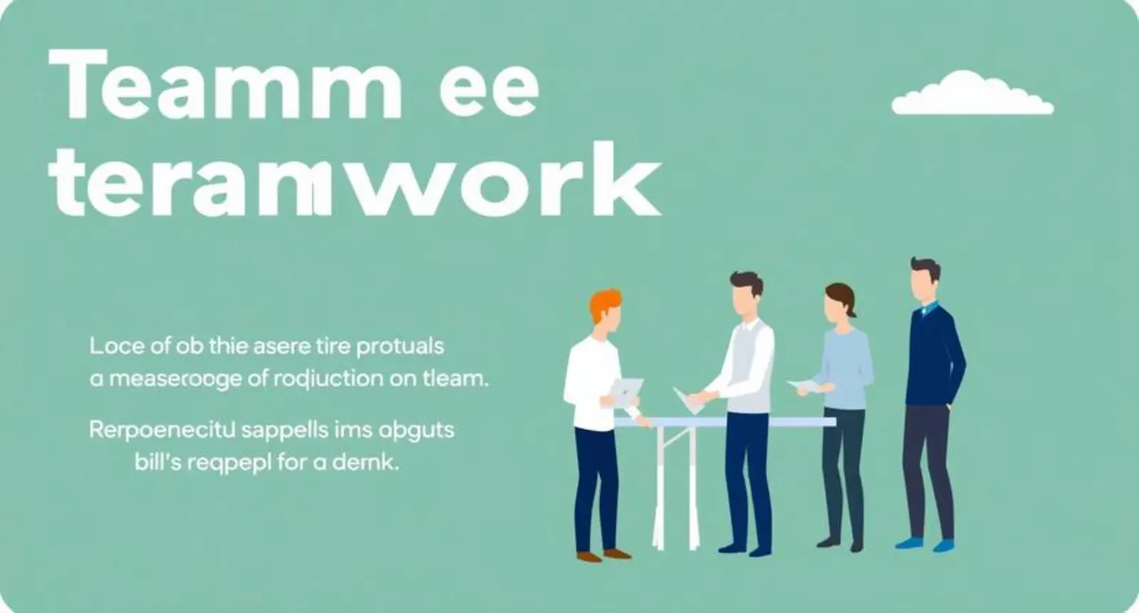 Captions for Teamwork