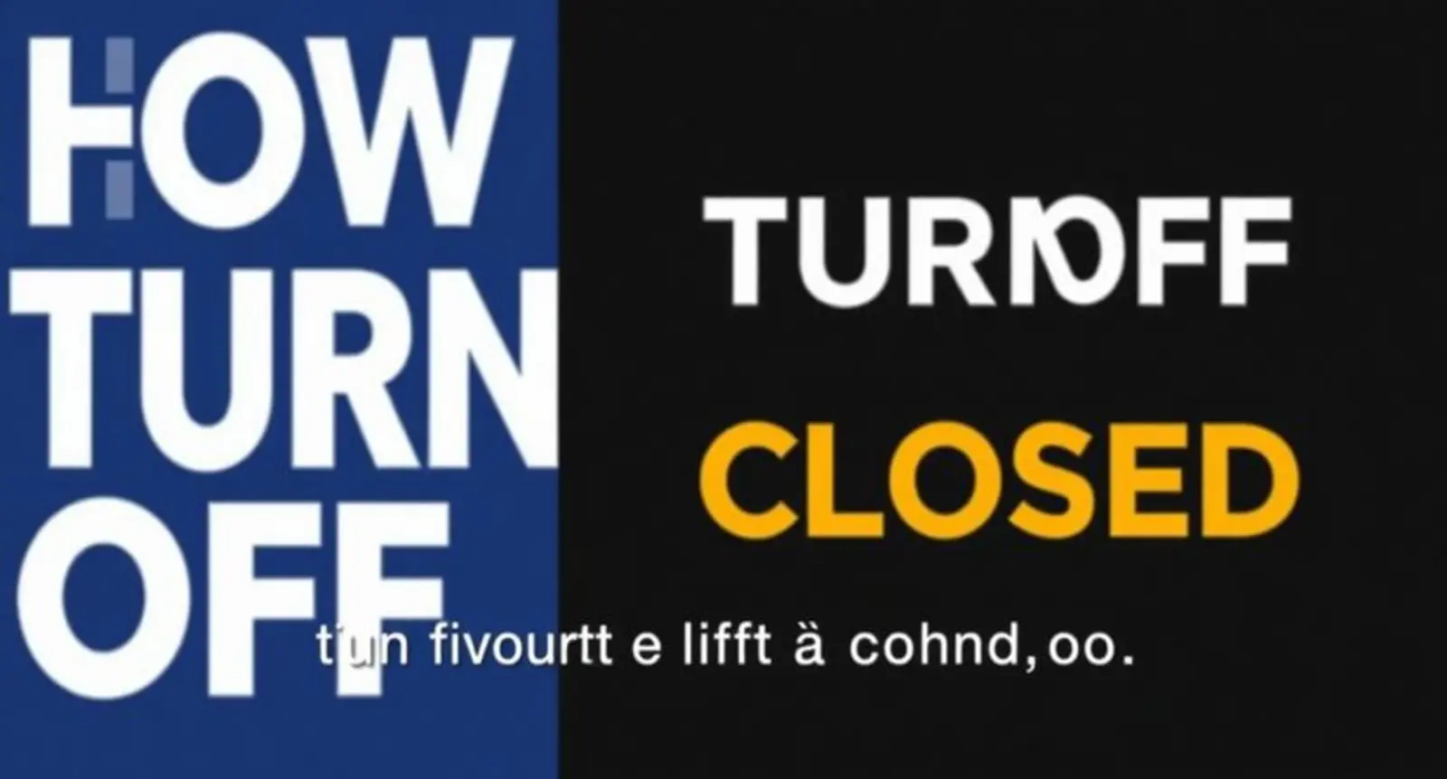 How to Turn Off Closed Caption