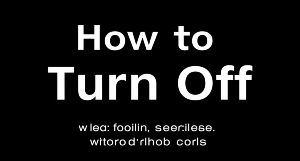 How to Turn Off Closed Caption