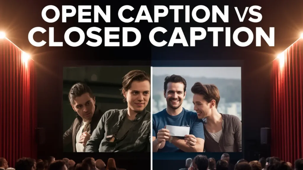 Open Caption vs Closed Caption