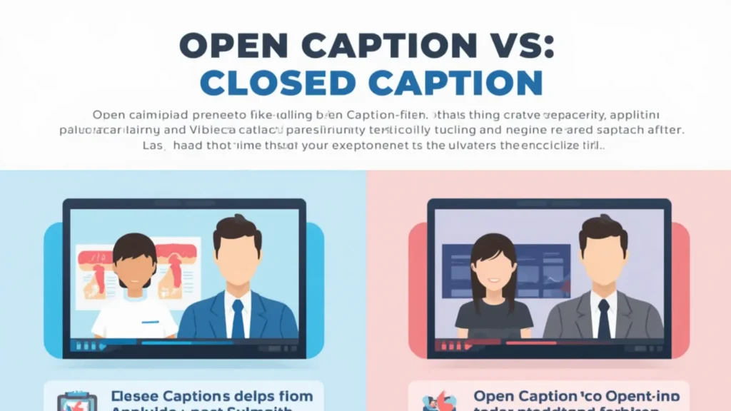 Open Caption vs Closed Caption