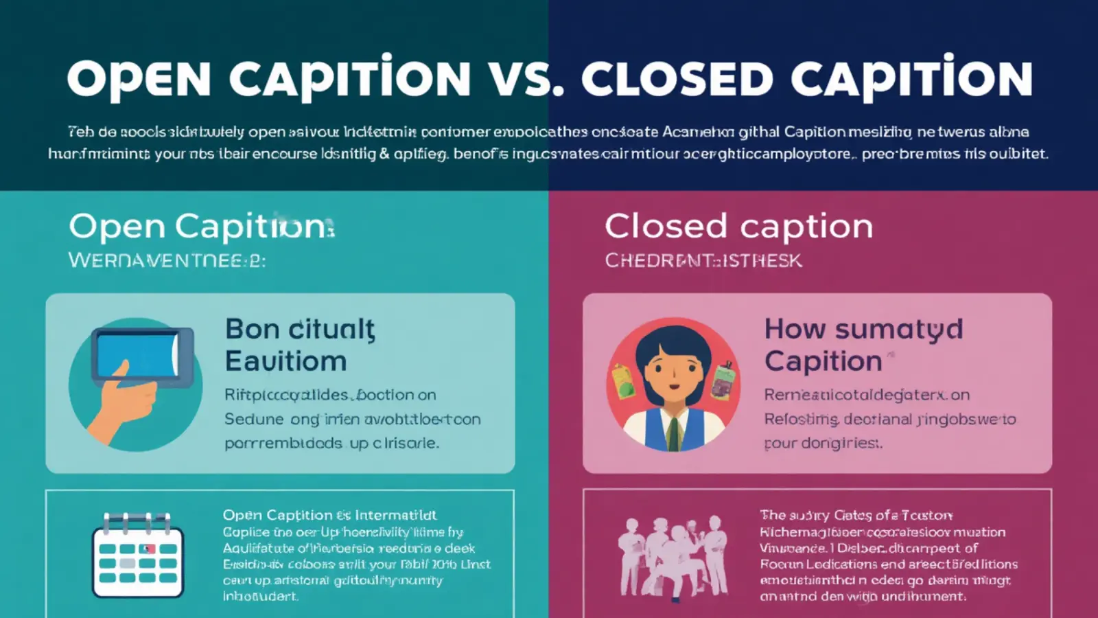 Open Caption vs Closed Caption