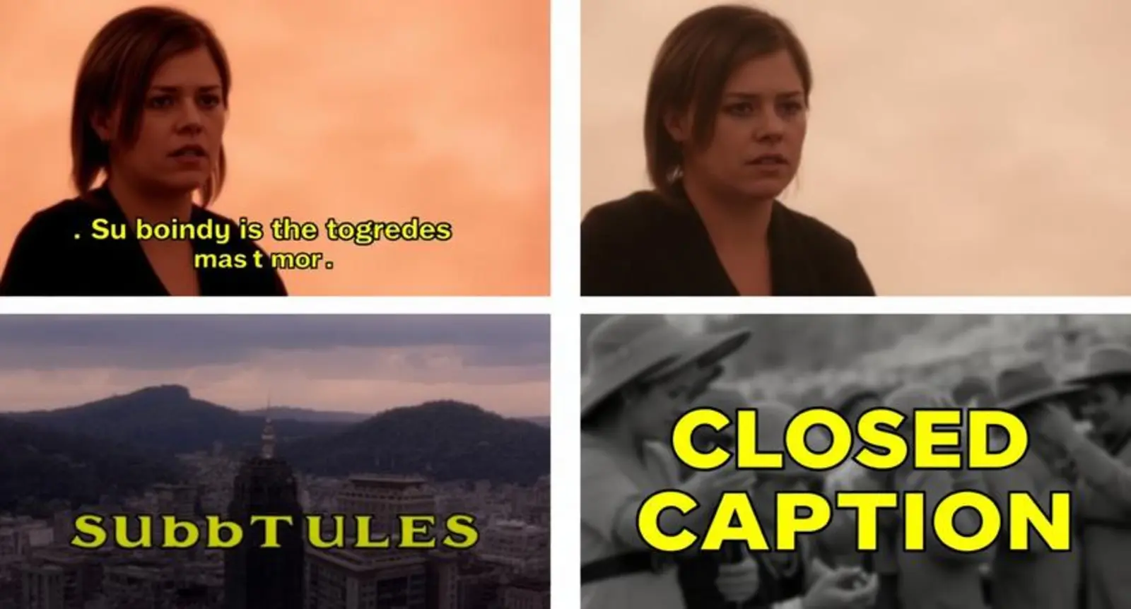 Subtitles vs Closed Caption