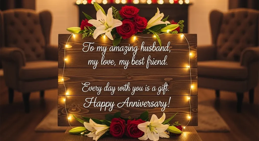 anniversary caption for husband