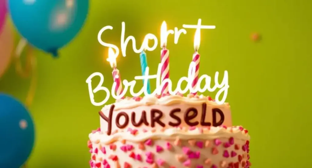 short birthday captios for yourself