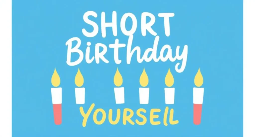 short birthday captios for yourself