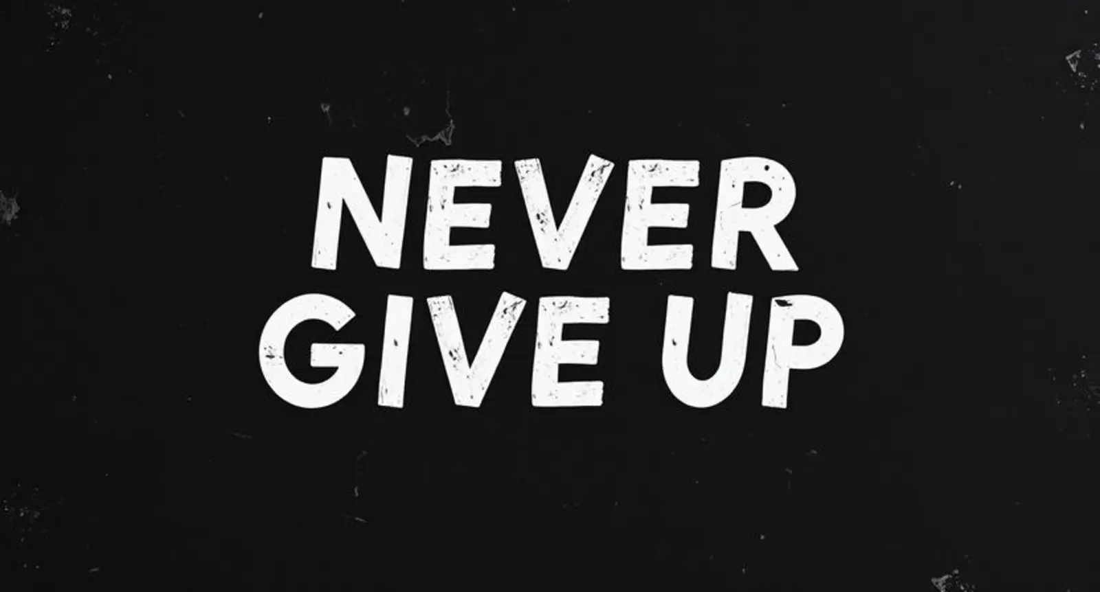 Mastering never give up synonyms