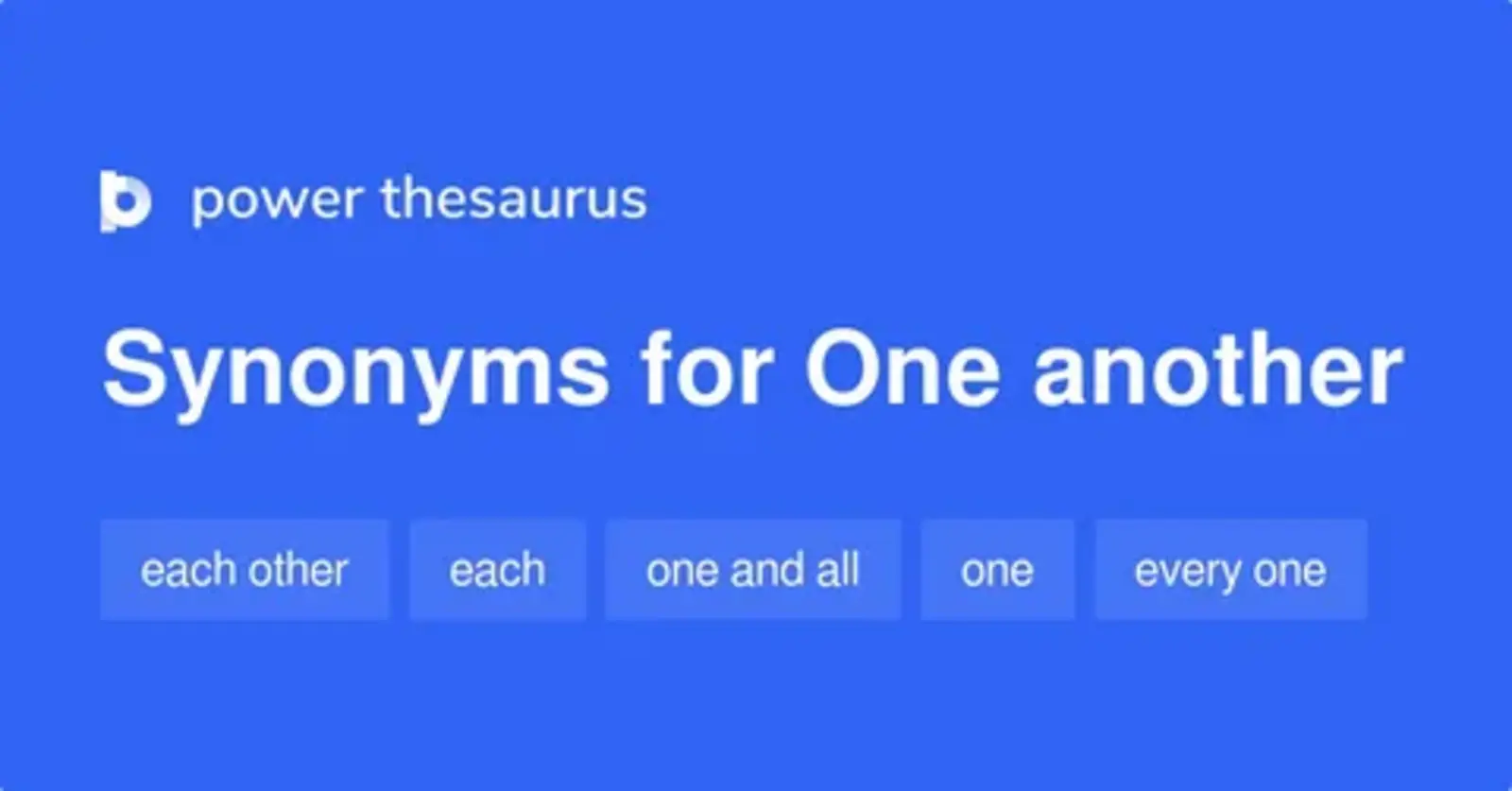 one another synonym